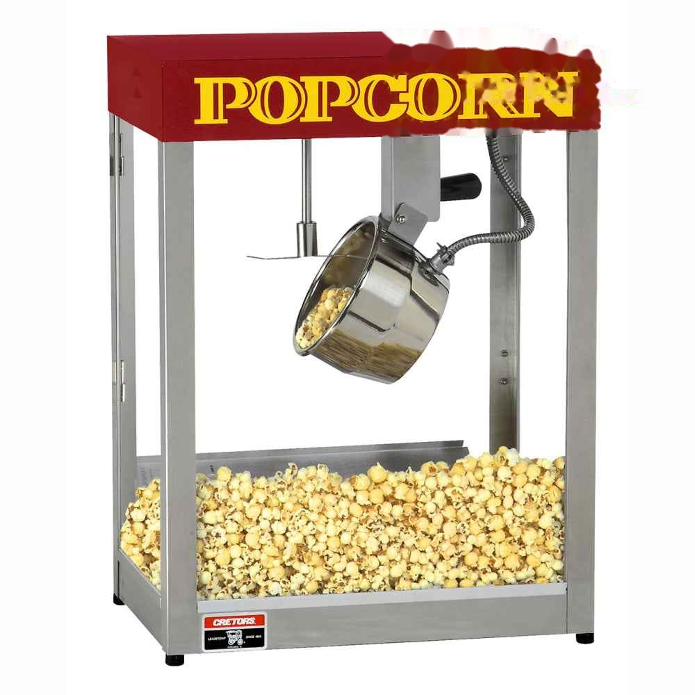 Cretors Goldrush 6oz/8oz Popcorn Machine with One-Pop (fire safety auto shut off) -Item#GR8A11-XX-X - Call us for pricing