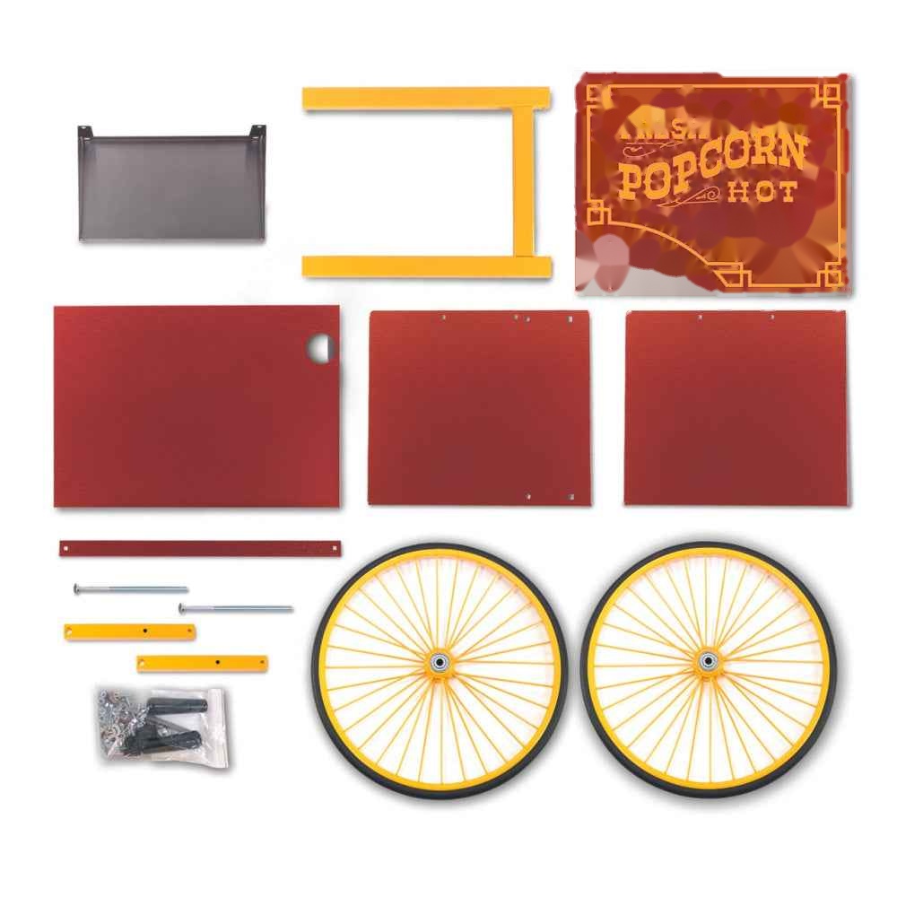 Antique Red Goldrush Two-Wheel Knock Down Wagon unassembled -Item#GRKS-X - Call us for pricing