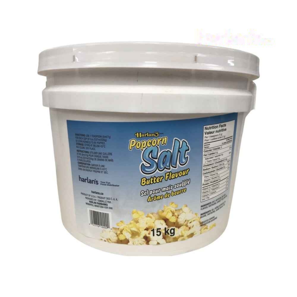 Popcorn Butter Salt - Flava Salt Bulk XL 15KG Pail -Item#51303