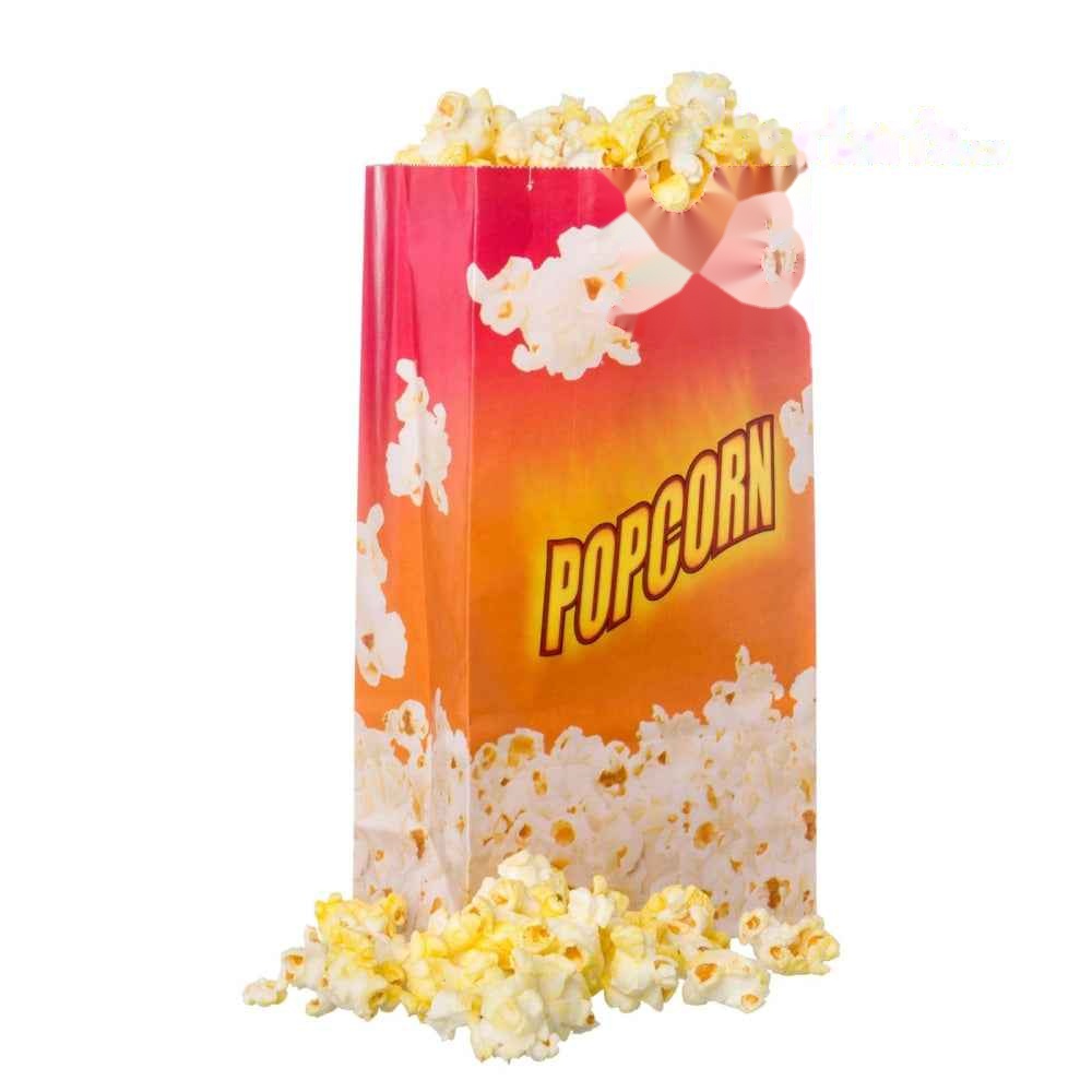 46oz Red Butter-Proof Popcorn Theatre Bag -1000/case -Item#84B46