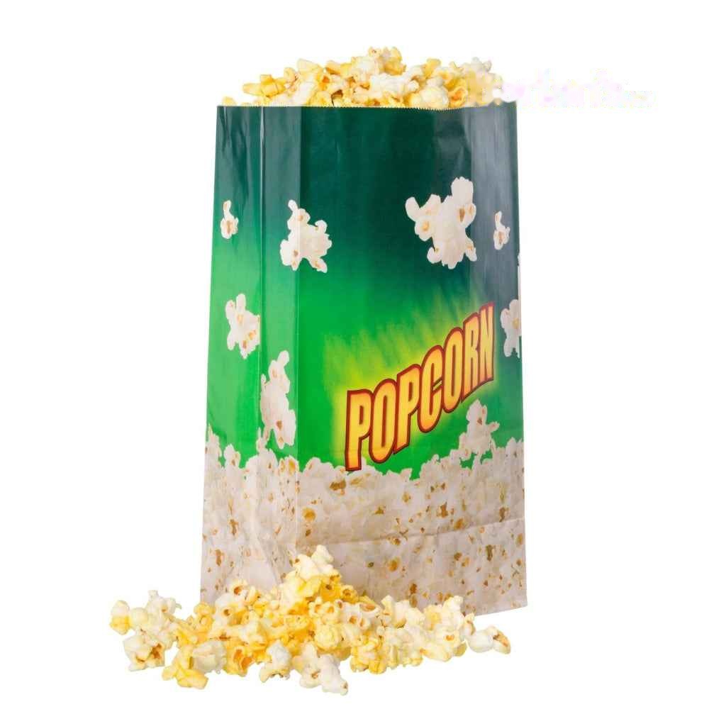 130oz Green Butter-Proof Popcorn Theatre Bag -500/case -Item#84B130C