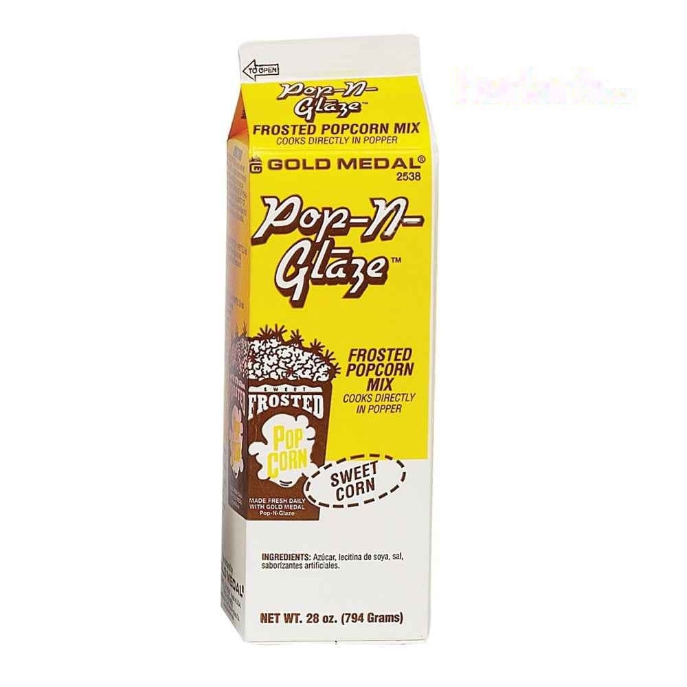 Pop-N-Glaze Neutral Sweet Frosted Popcorn Mix - 28oz Carton -Item#51369