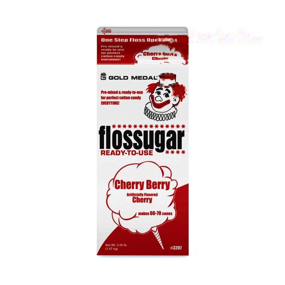 Cherry Berry (Cherry) Cotton Candy Flossugar Carton -Item#55207