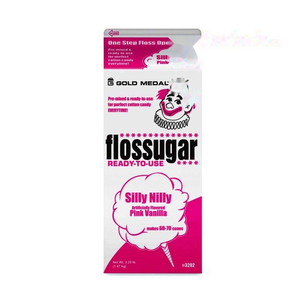 Silly Nilly (Pink Vanilla) Cotton Candy Flossugar Carton -Item#55202
