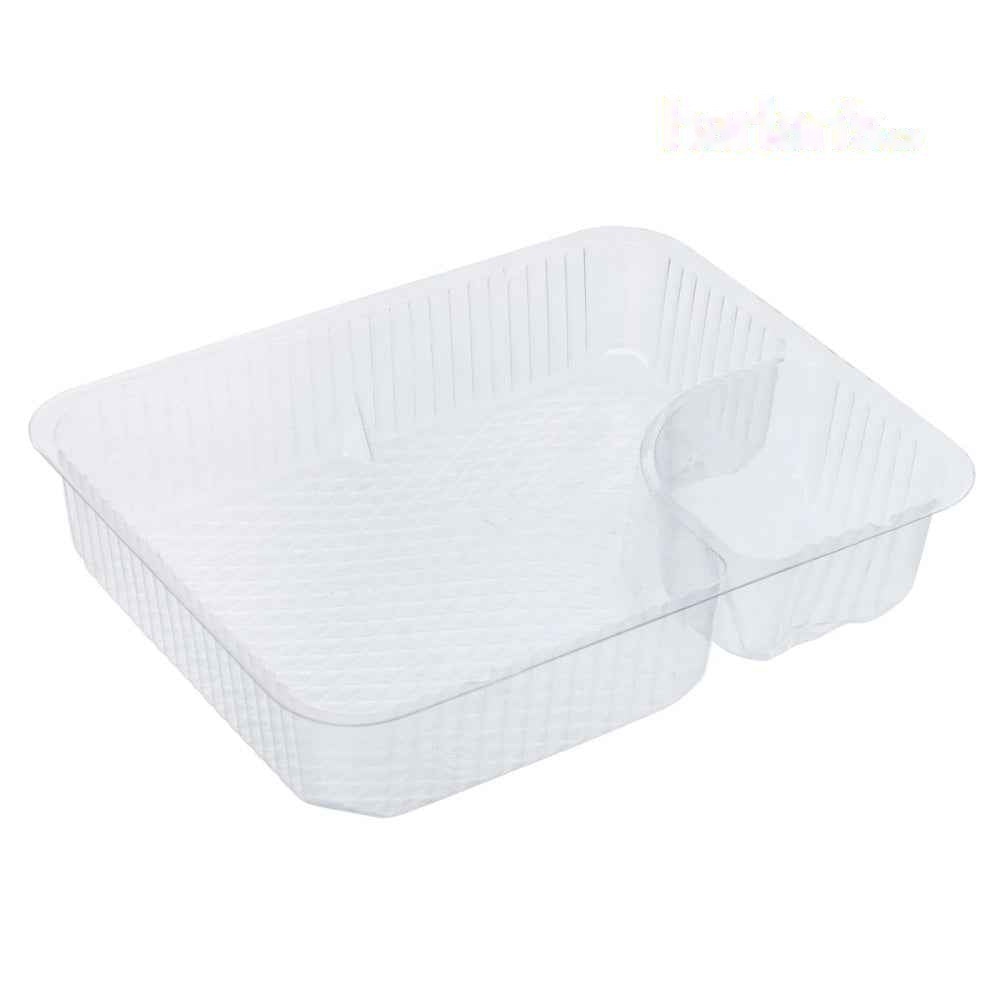 2 Compartment 4oz Large Nacho Tray Container - 500/case -Item#84N4