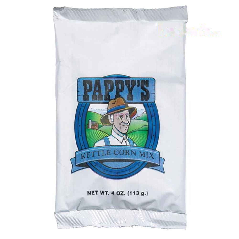 Pappy's Kettle Corn Mix - 10-oz foil pouch - 36 per case