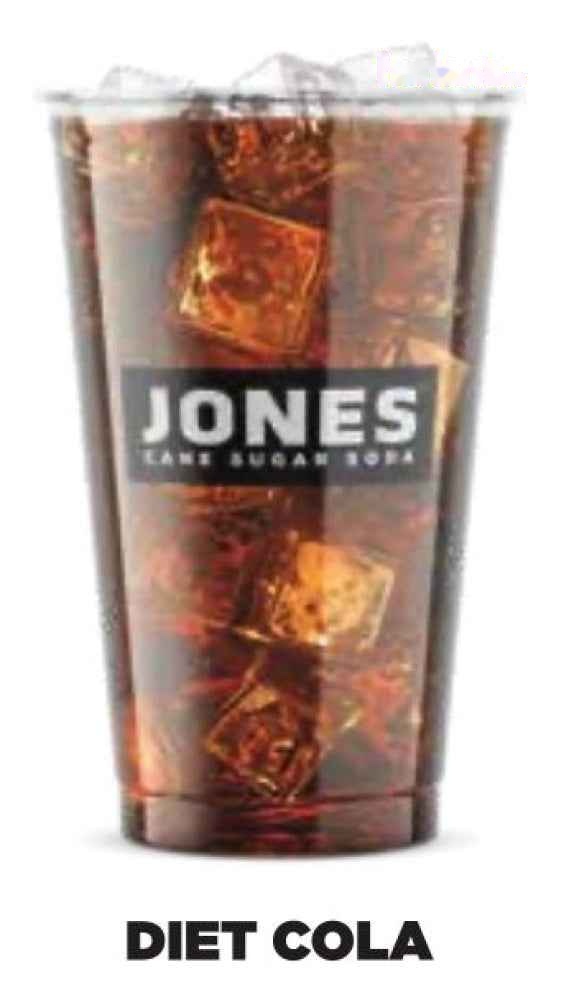 Jones Cane Sugar Fountain Soda - Diet Cola - 3 gal BIB -Item#16507