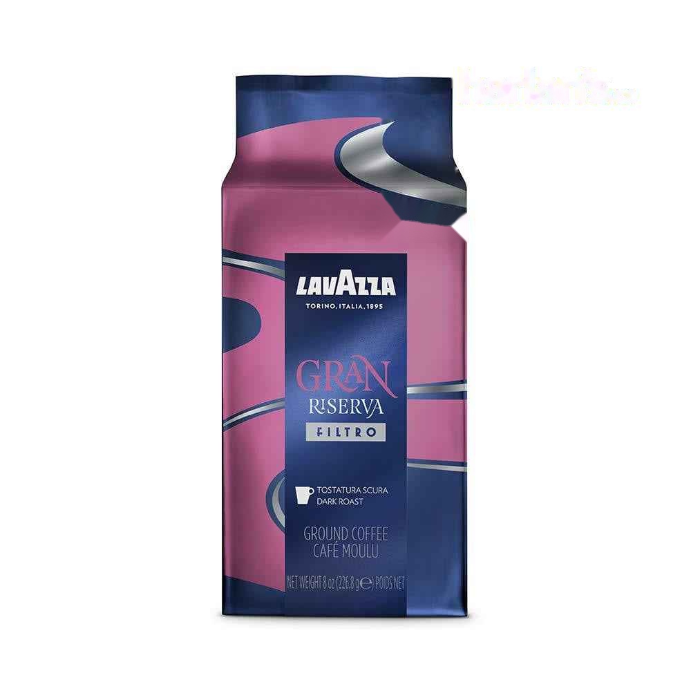 Lavazza Gran Riserva Filtro Ground Coffee Dark Roast 8oz Brick (Pack of 20) -Item#203452