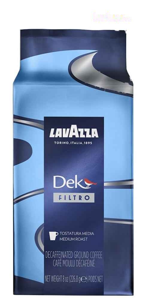 Lavazza Dek Decaff Filter Coffee - Ground - 8 Oz (Pack of 20) -Item#203431