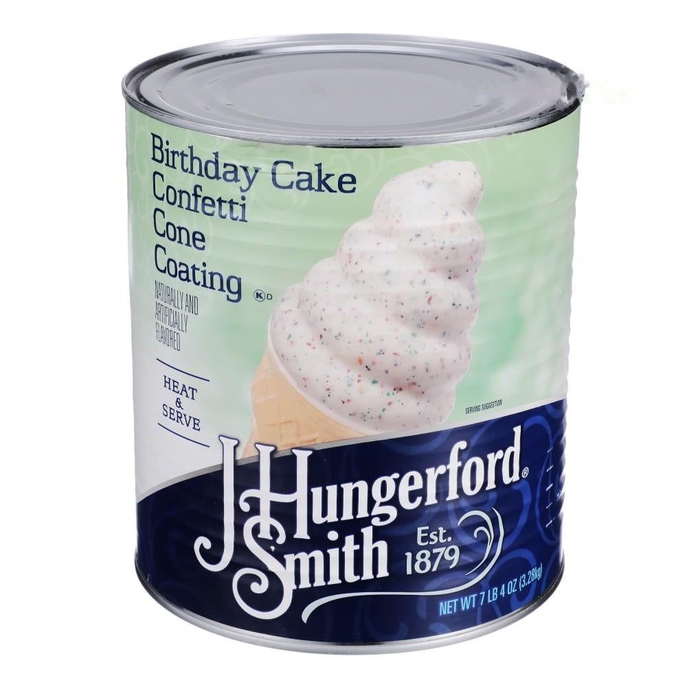 J HUNGERFORD SMITH BIRTHDAY CAKE CONFETTI CONE COATING 3 x 100oz CANS -Item#41150