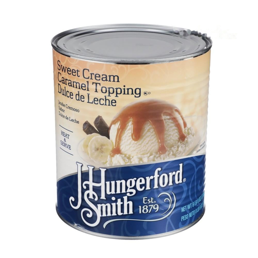 J HUNGERFORD SMITH SWEET CREAM CARAMEL, DULCE DE LECHE - 3 x 100oz CANS -Item#41733