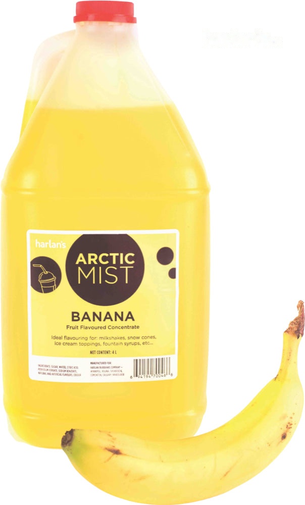 Arctic Mist Syrup Concentrate - Banana (1x4L) Item#41556