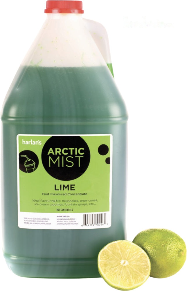 Arctic Mist Syrup Concentrate - Lime (1x4L) Item#41559