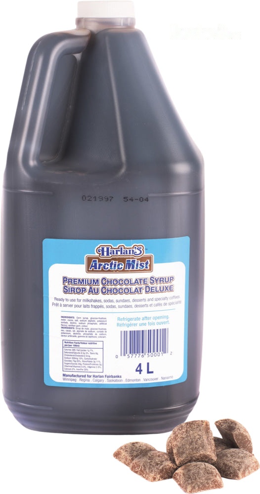 Arctic Mist Syrup Concentrate - Chocolate - 2 x 4L Jugs -Item#41560