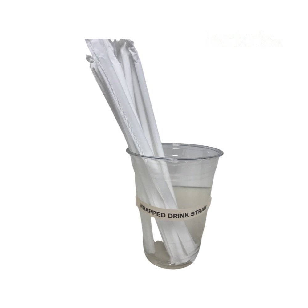 8'' Individually Wrapped Straws (914S) - Bag of 1000 -Item#80WR8