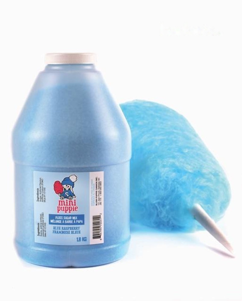 Mini Puppie Blue Raspberry Floss Sugar - 4 x 1.8kg -Item#55121