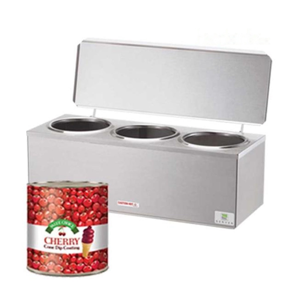 Server D1-3 Triple Dipper - Cone Dip Warmer -Item#40D13