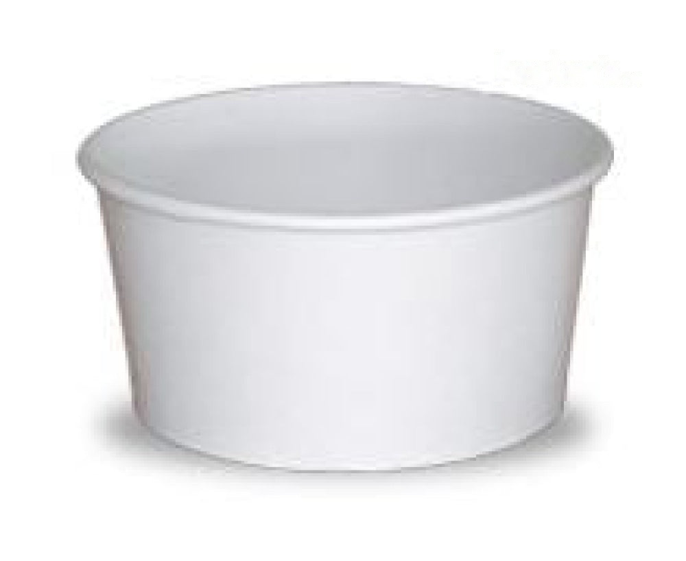 T08 White paper gelato cup 80cc/2.70oz - 2250/case - Item#45BG004