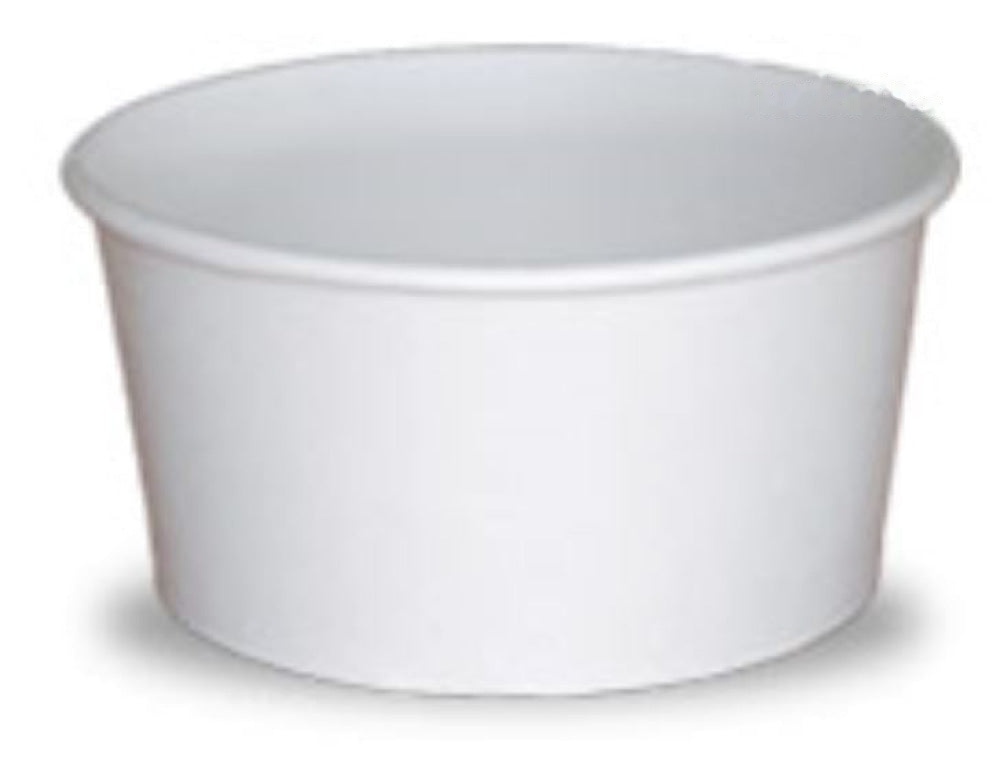 T23 WHITE PAPER GELATO CUP 230CC/7.77oz - 1400/case - Item#45BG010
