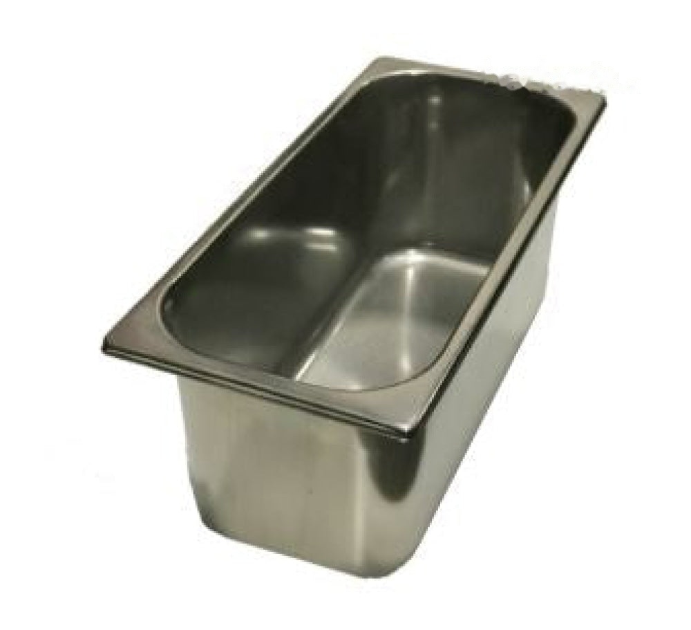 Stainless steel Gelato Pans - narrow (360x165x120mm) - Item#45900