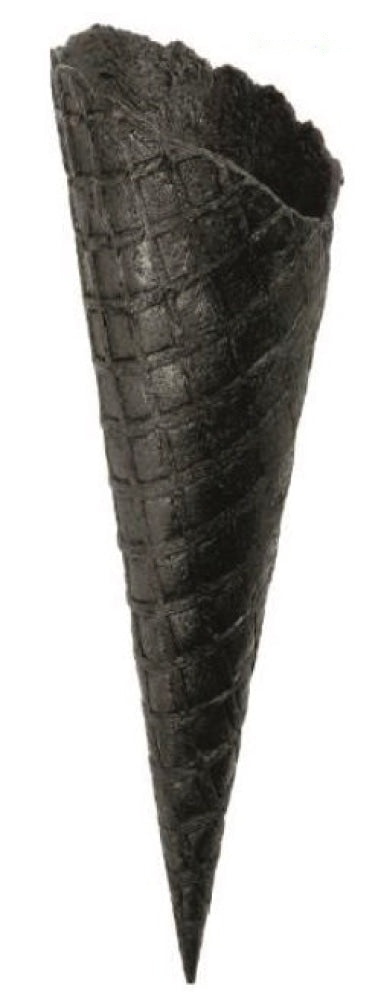 Lunga Slim Charcoal Italian Gelato Waffle Cones - 200/case - Item#43307 PICK UP ONLY