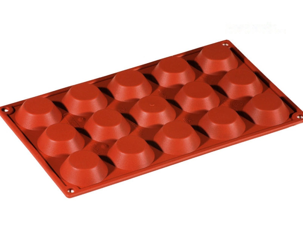 TARTLET 15 CAVITIES SIL RED BRICK 45FR016