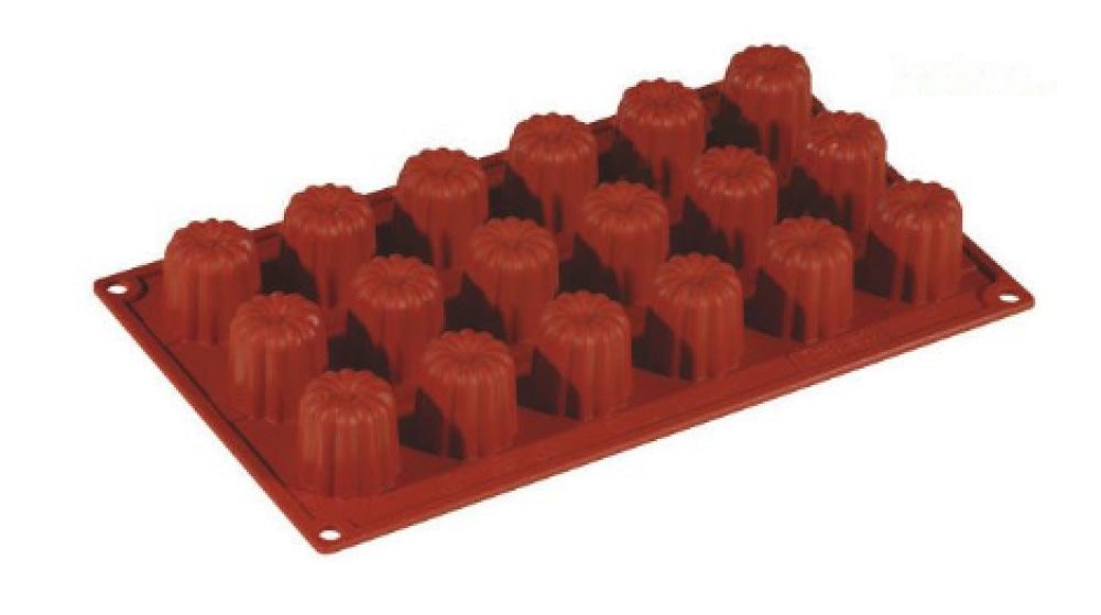 MINI CANNELLE 18 INDENTS SIL RED BRICK 45FR037