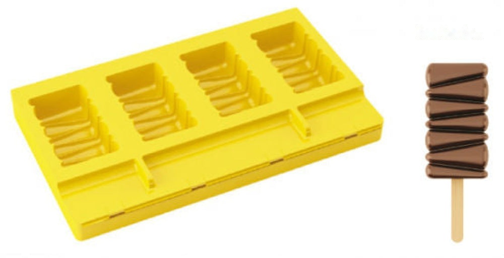 Maracaibo -Popsicle Mould w/ Sticks - 4 Indents 45P201