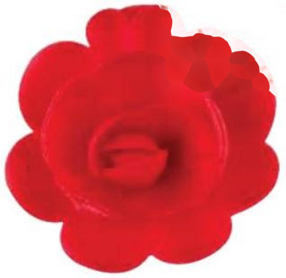 WAFER RED LARGE ROSE W/SWEETENER STRAWBERRY 45RG04