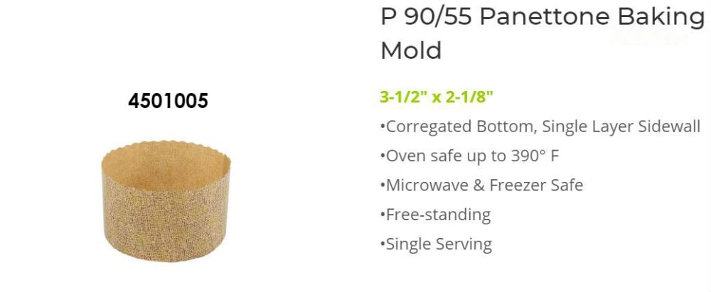Paper Baking Round Mould - P90/55 4501005G