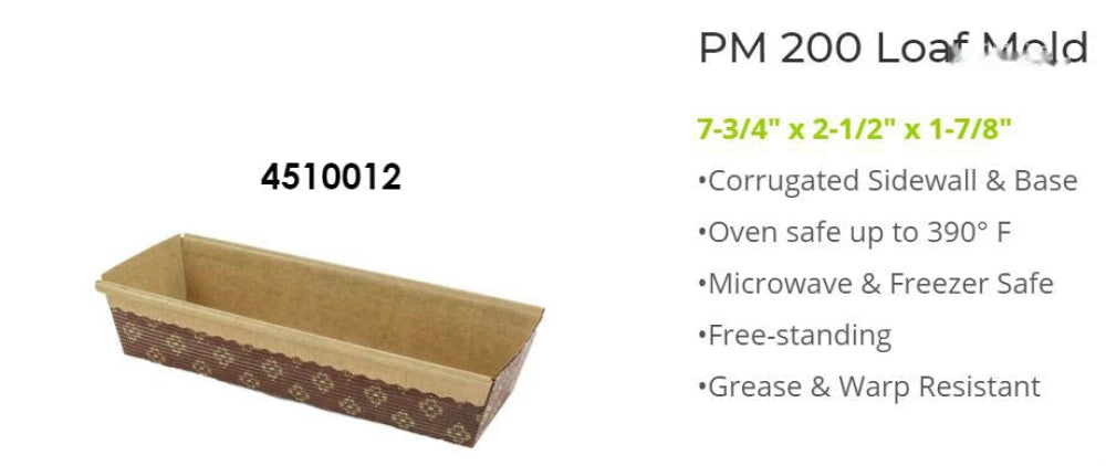 Paper Baking Mould: Loaf - PM200 (26x5x45 cm) 4510012G