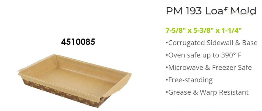 Paper Baking Mould: Loaf - PM193 4510085G