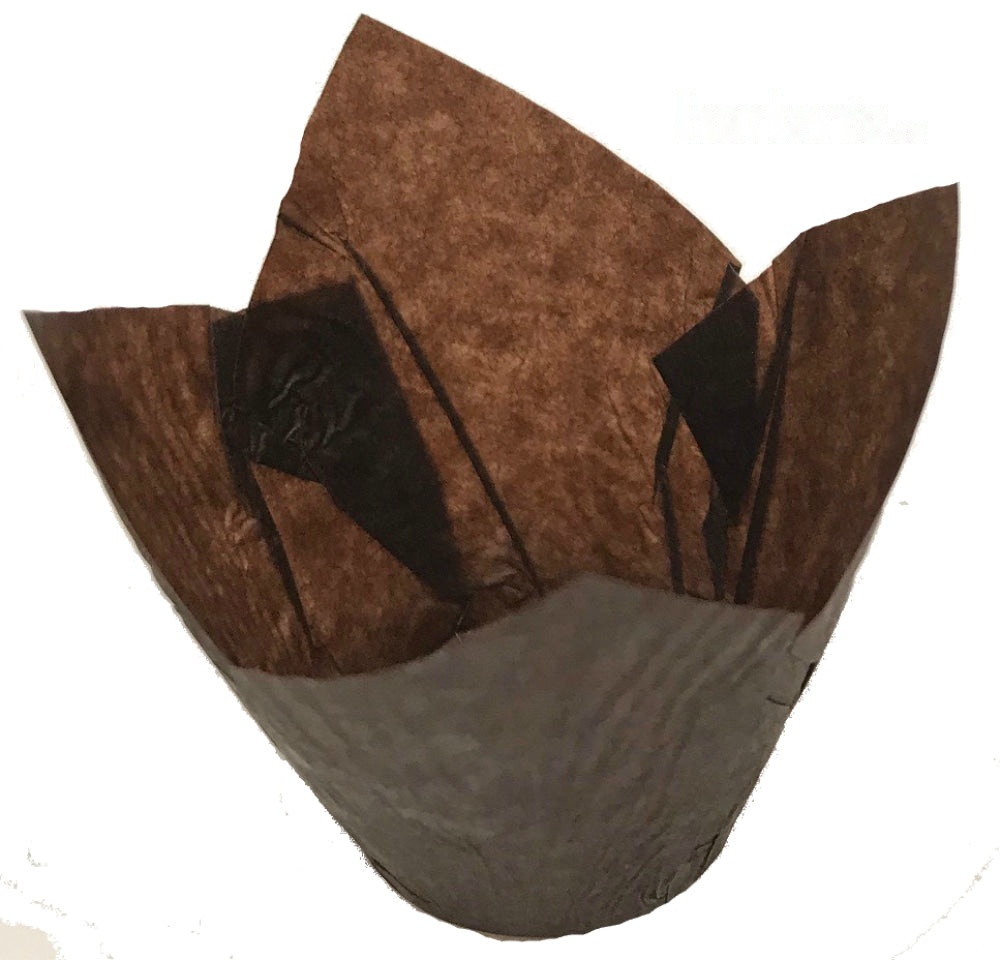 Mini Tulip Baking Cups - Brown (4x5cm) 4588540