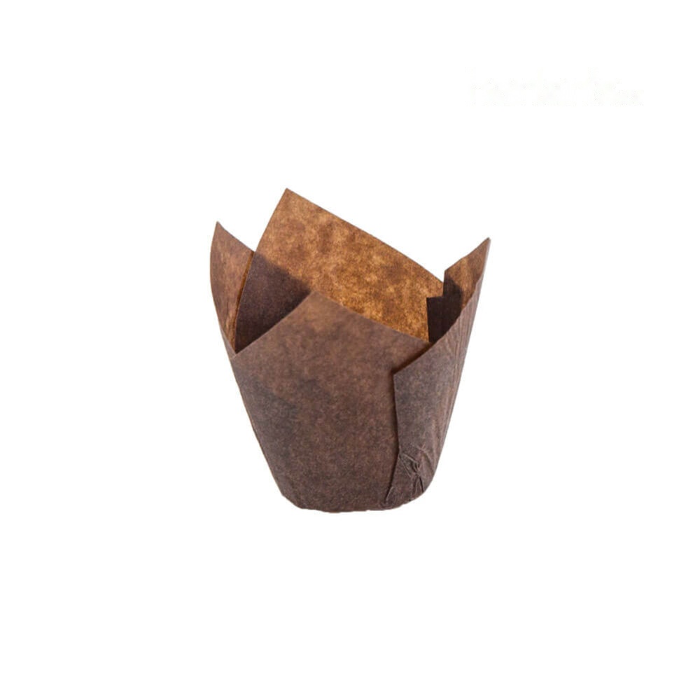 Tulip Baking Cups - Brown (6x7cm) 4588542
