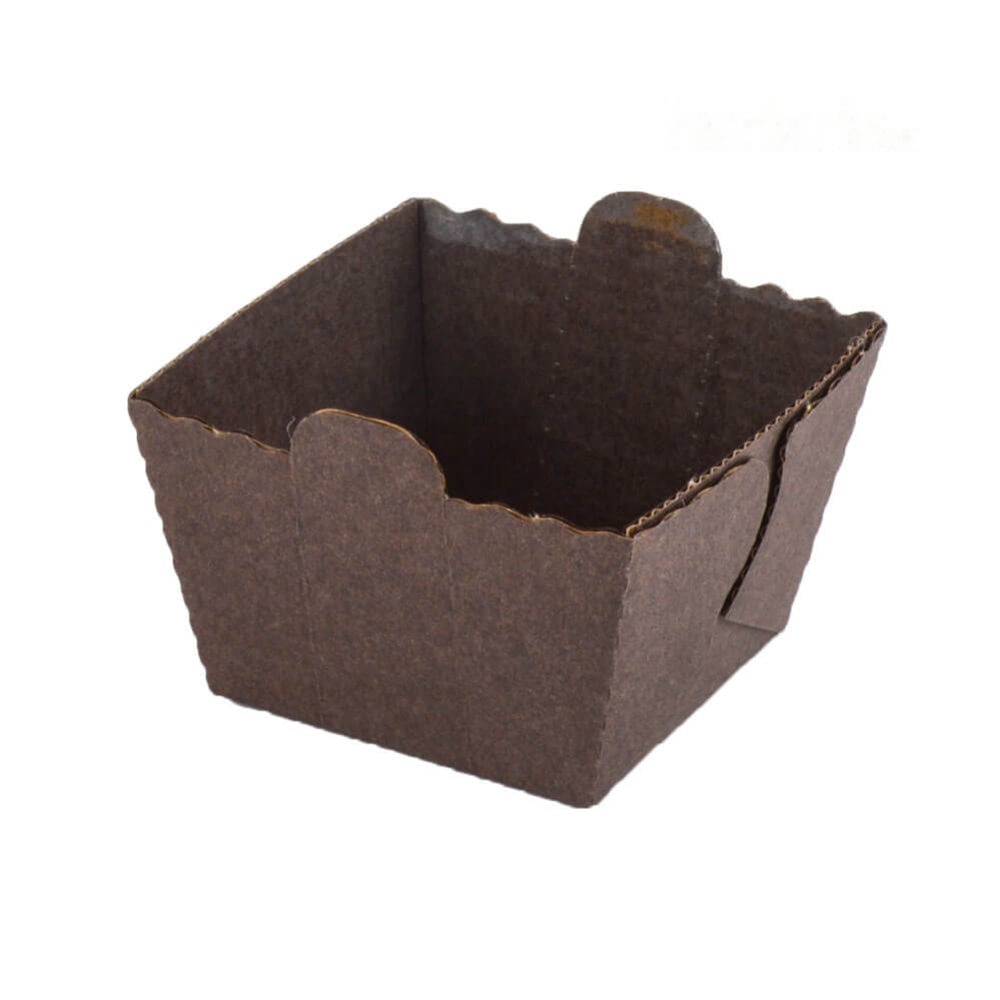 EASY BAKE CUBE BROWN 12PCS - Brown (4x5cm) 4514001G