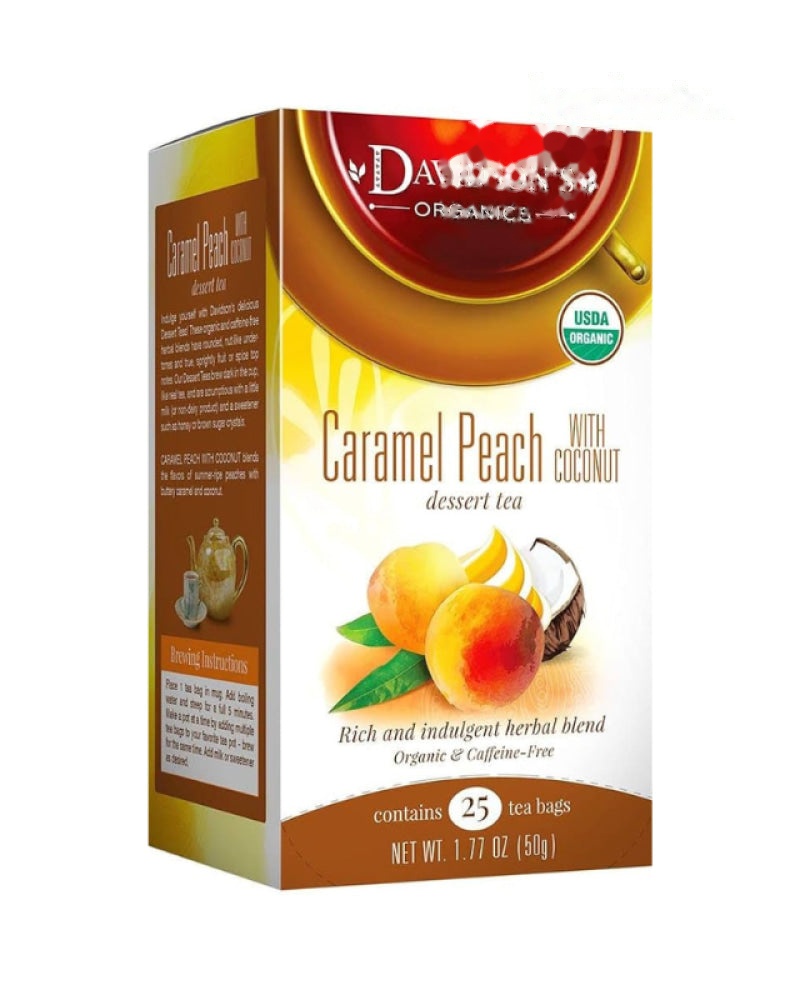 Davidson's Caramel Peach Coconut (6x25 bags) - Item# 202593
