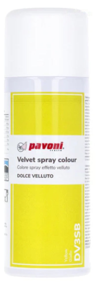 VELVET SPRAY YELLOW 400ML PAVONI - ITEM# 45DV3