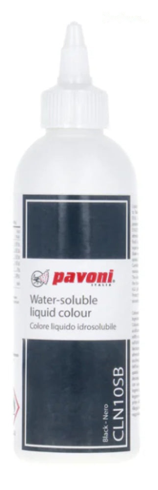 BLACK LIQUID WATER SOLOUBLE 190ML PAVONI - ITEM# 45CLN10SB