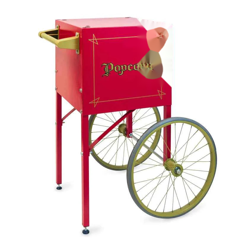 Red Popcorn Cart for Fun Pop 4-oz Popper